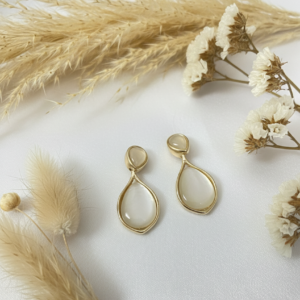 Vintage-Inspired Double Teardrop Dangle Earrings