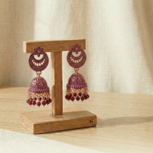 Deep Purple Amethyst Jhumkas