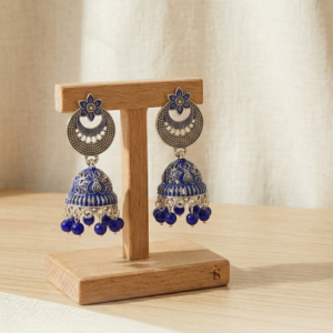Royal Blue Midnight Jhumkas